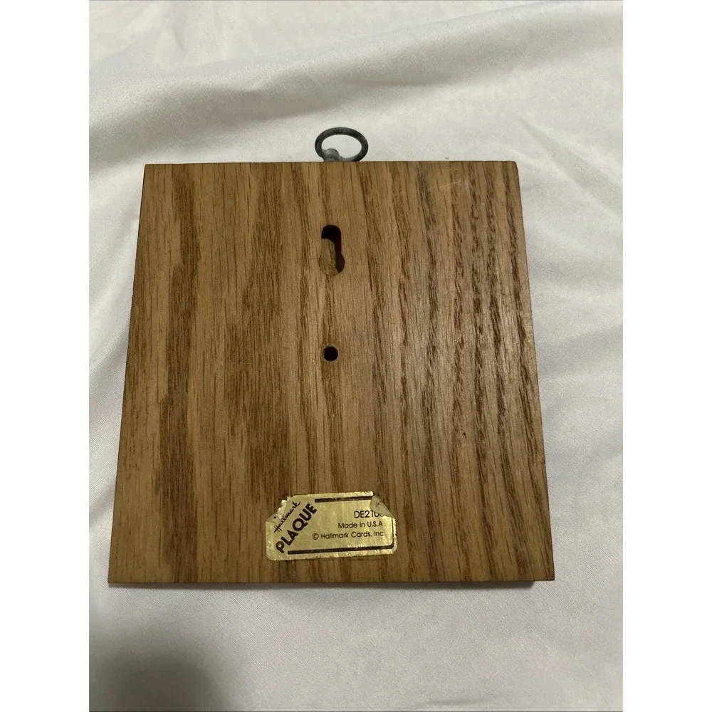 Vintage 1980 Hallmark Friendship Plaque Wood Wall Hanging‎ Sunset Quote DE2100
